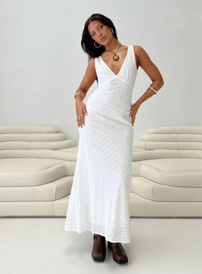 Nellie Maxi Dress White