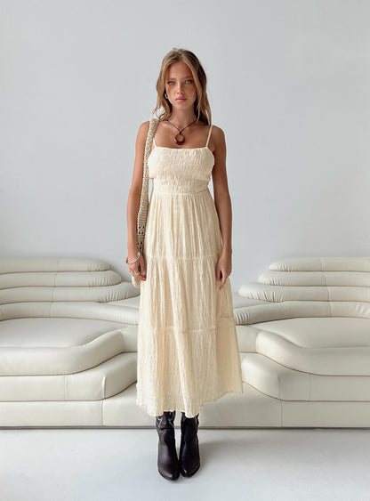 Ricci Maxi Dress Ivory