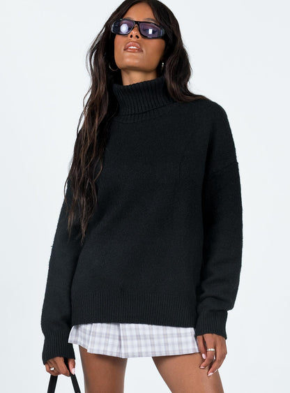 Oswin Turtleneck Sweater Black