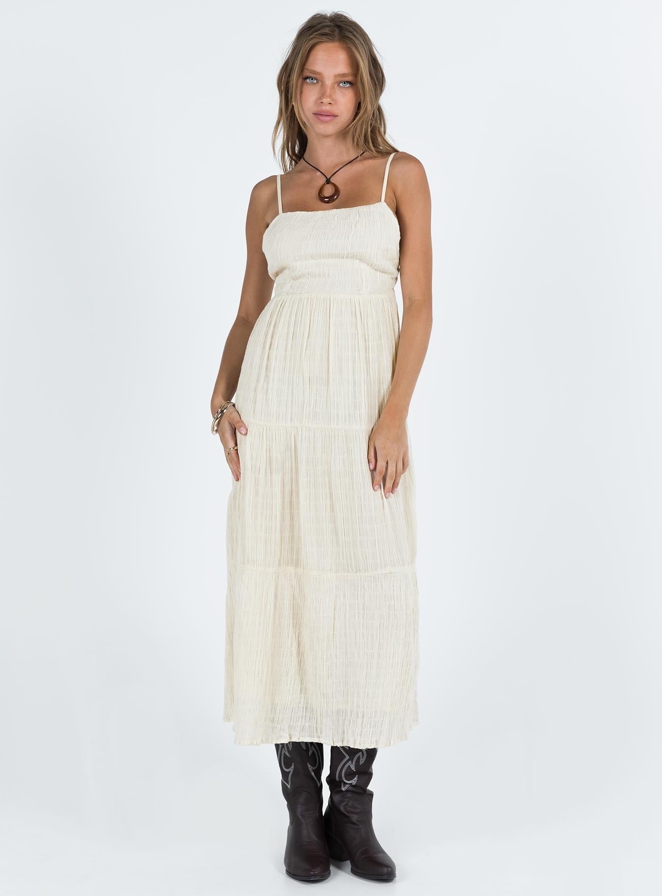 Ricci Maxi Dress Ivory