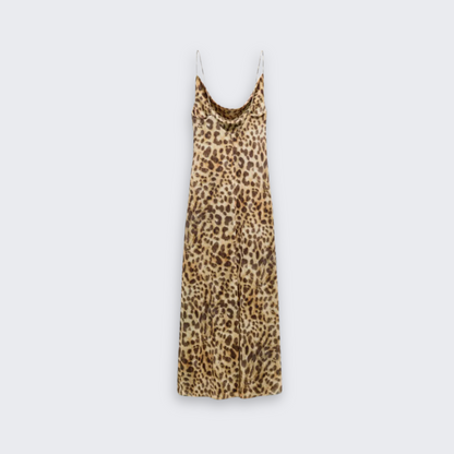 Aurelio Leopard Print Dress