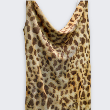 Aurelio Leopard Print Dress