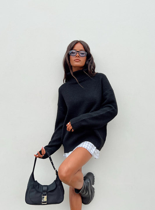 Oswin Turtleneck Sweater Black